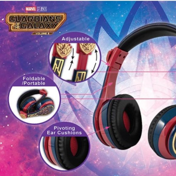 Kids Headphones - Wireless/Bluetooth - Volume Control/ Mic/ Phone Calls - Picture 7 of 11